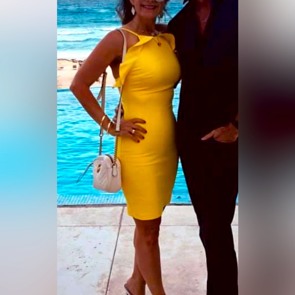 Zara yellow summer dress